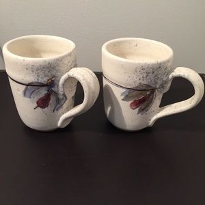 Hand-made pottery 2 mugs